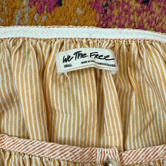 We The Free Peach and Cream Mini Dress - Picture 2 of 8